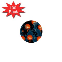 Lampion 1  Mini Buttons (100 Pack) 