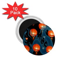 Lampion 1 75  Magnets (10 Pack) 