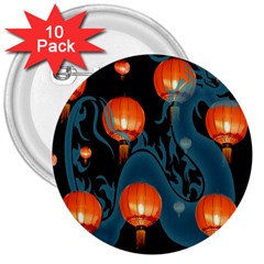 Lampion 3  Buttons (10 Pack) 