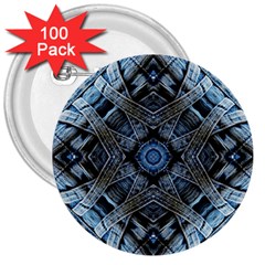 Jeans Background 3  Buttons (100 Pack)  by Nexatart