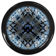 Jeans Background Wall Clocks (black) by Nexatart