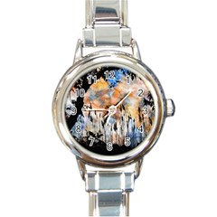 Landscape Sunset Sky Summer Round Italian Charm Watch