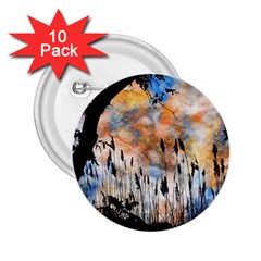 Landscape Sunset Sky Summer 2.25  Buttons (10 pack) 