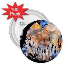 Landscape Sunset Sky Summer 2.25  Buttons (100 pack) 