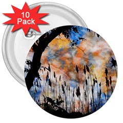 Landscape Sunset Sky Summer 3  Buttons (10 pack) 