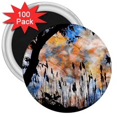 Landscape Sunset Sky Summer 3  Magnets (100 pack)