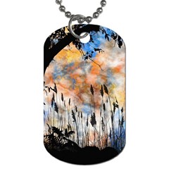 Landscape Sunset Sky Summer Dog Tag (One Side)