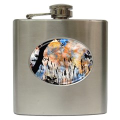 Landscape Sunset Sky Summer Hip Flask (6 oz)