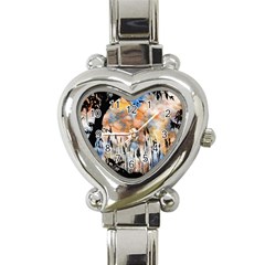 Landscape Sunset Sky Summer Heart Italian Charm Watch