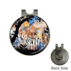 Landscape Sunset Sky Summer Hat Clips with Golf Markers