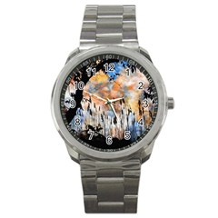 Landscape Sunset Sky Summer Sport Metal Watch