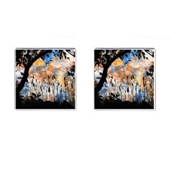 Landscape Sunset Sky Summer Cufflinks (Square)