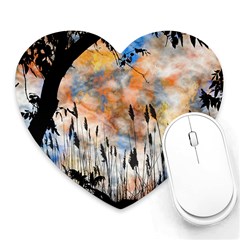 Landscape Sunset Sky Summer Heart Mousepads