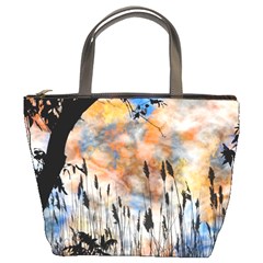 Landscape Sunset Sky Summer Bucket Bags