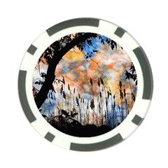 Landscape Sunset Sky Summer Poker Chip Card Guard (10 pack)