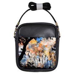 Landscape Sunset Sky Summer Girls Sling Bags