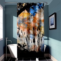 Landscape Sunset Sky Summer Shower Curtain 36  x 72  (Stall) 