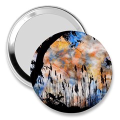 Landscape Sunset Sky Summer 3  Handbag Mirrors