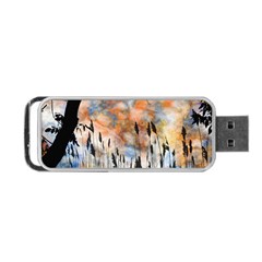 Landscape Sunset Sky Summer Portable USB Flash (One Side)