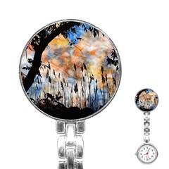 Landscape Sunset Sky Summer Stainless Steel Nurses Watch by Nexatart