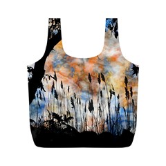 Landscape Sunset Sky Summer Full Print Recycle Bags (M) 