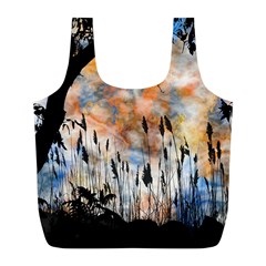 Landscape Sunset Sky Summer Full Print Recycle Bags (L) 