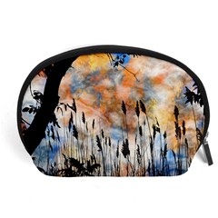 Landscape Sunset Sky Summer Accessory Pouches (Large) 