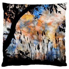 Landscape Sunset Sky Summer Standard Flano Cushion Case (two Sides) by Nexatart