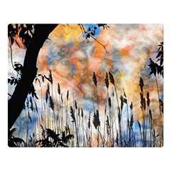 Landscape Sunset Sky Summer Double Sided Flano Blanket (large)  by Nexatart