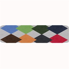 Leather Colorful Diamond Design Large Bar Mats by Nexatart