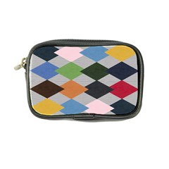 Leather Colorful Diamond Design Coin Purse by Nexatart