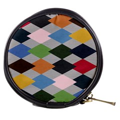 Leather Colorful Diamond Design Mini Makeup Bags by Nexatart