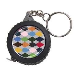 Leather Colorful Diamond Design Measuring Tapes by Nexatart