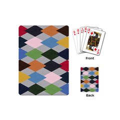 Leather Colorful Diamond Design Playing Cards (mini)  by Nexatart