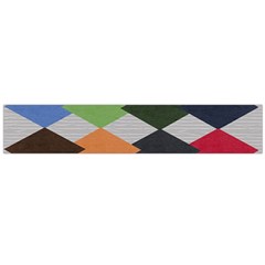 Leather Colorful Diamond Design Flano Scarf (large)