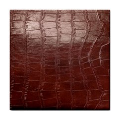 Leather Snake Skin Texture Tile Coasters by Nexatart