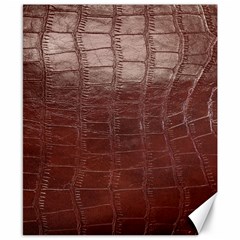 Leather Snake Skin Texture Canvas 8  X 10  by Nexatart