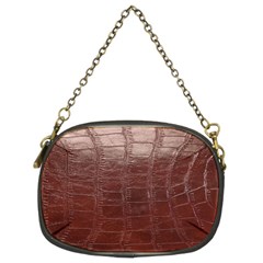 Leather Snake Skin Texture Chain Purses (two Sides)  by Nexatart