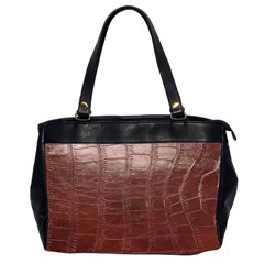 Leather Snake Skin Texture Office Handbags (2 Sides)  by Nexatart