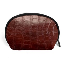 Leather Snake Skin Texture Accessory Pouches (large)  by Nexatart