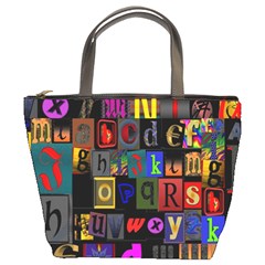 Letters A Abc Alphabet Literacy Bucket Bags by Nexatart