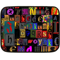 Letters A Abc Alphabet Literacy Fleece Blanket (mini)