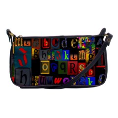 Letters A Abc Alphabet Literacy Shoulder Clutch Bags