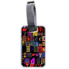 Letters A Abc Alphabet Literacy Luggage Tags (two Sides) by Nexatart