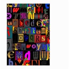 Letters A Abc Alphabet Literacy Small Garden Flag (two Sides) by Nexatart