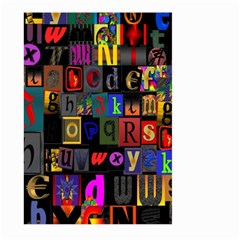 Letters A Abc Alphabet Literacy Large Garden Flag (two Sides) by Nexatart