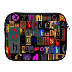 Letters A Abc Alphabet Literacy Apple Ipad 2/3/4 Zipper Cases by Nexatart