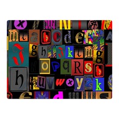 Letters A Abc Alphabet Literacy Double Sided Flano Blanket (mini)  by Nexatart