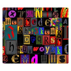 Letters A Abc Alphabet Literacy Double Sided Flano Blanket (small)  by Nexatart