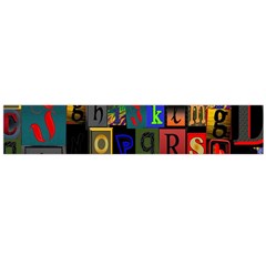 Letters A Abc Alphabet Literacy Flano Scarf (large) by Nexatart